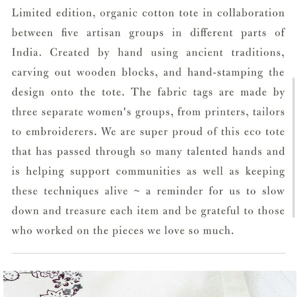 Spell Cream Drawstring Backpack Organic Cotton Li… - image 3